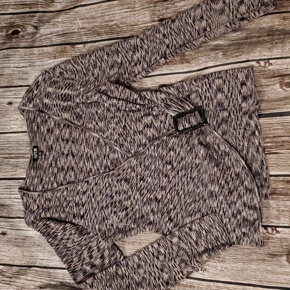 Faux wrap blouse